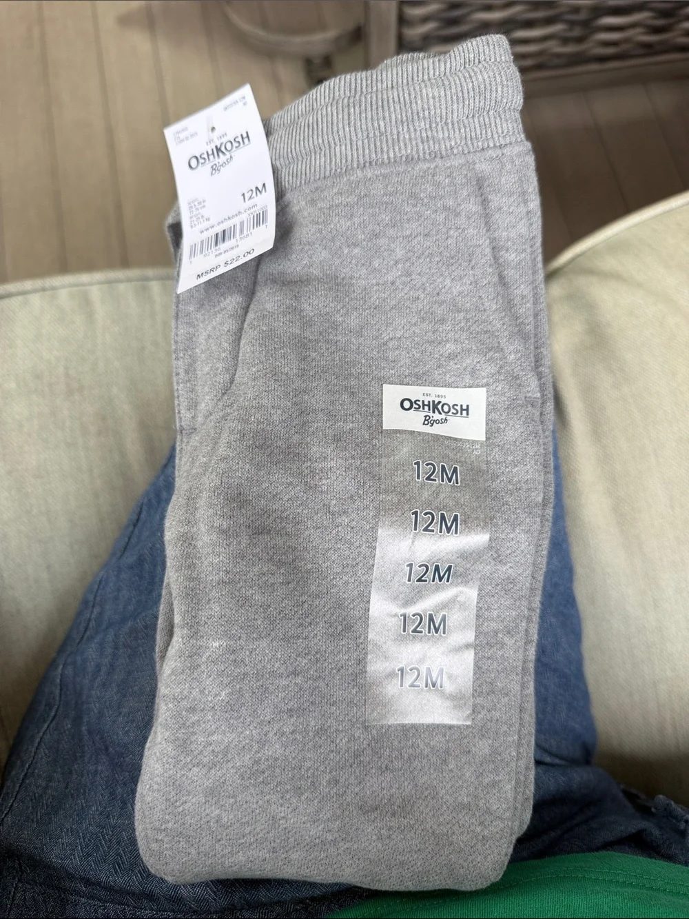 OshKosh B'gosh Toddler Gray Sweatpants Joggers